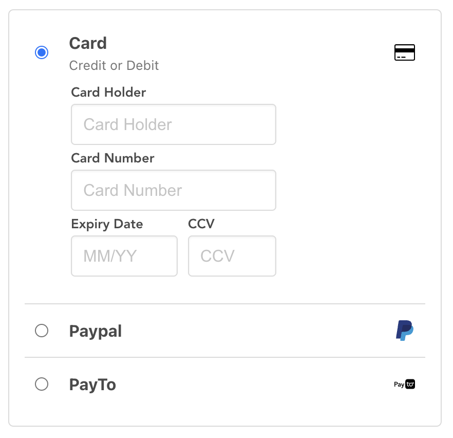 Payment UI